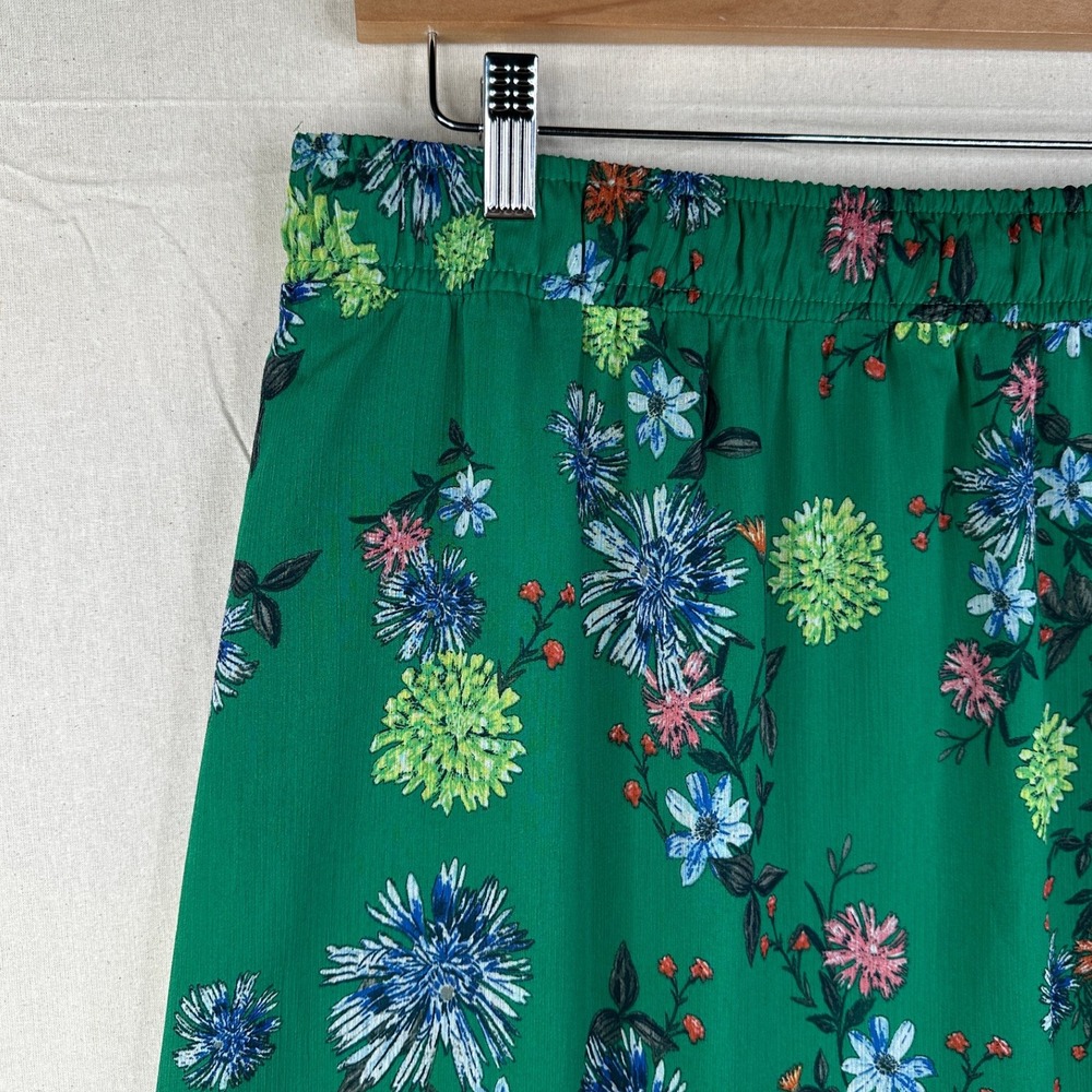 LOFT Green Floral Maxi Skirt - Picture 4 of 7